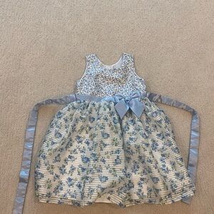 Jona Michelle Blue and White Floral Dress